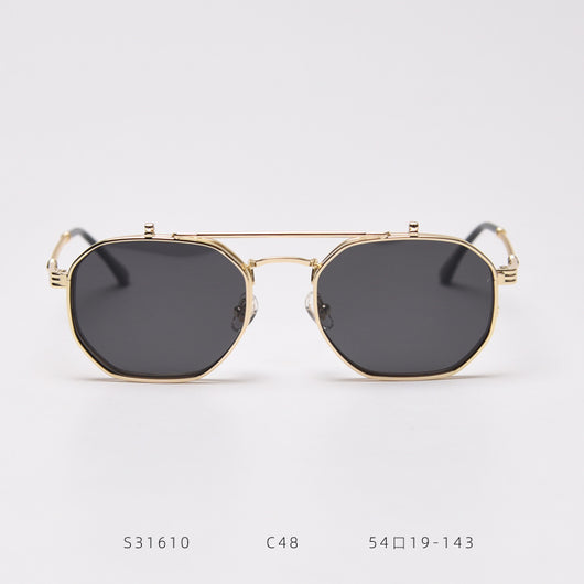 Gafas de Sol Polarizadas Retro Metal Flip - Image 7
