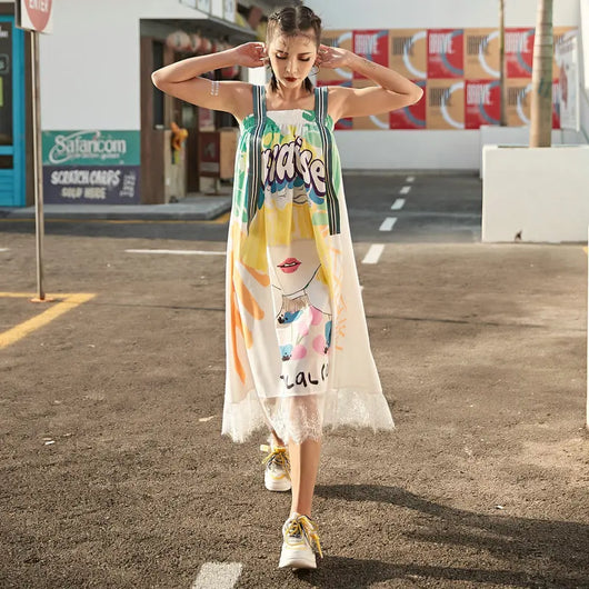 Falda Larga Elegante con Encaje Delicado y Estilo Fairy - Image 25