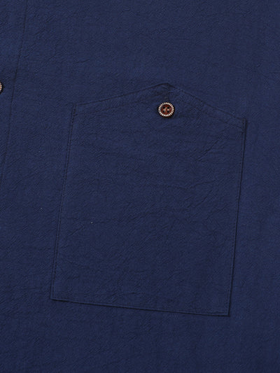 Camisa Cardigan Lino Hombre Fit Relajado Color Sólido - Image 35