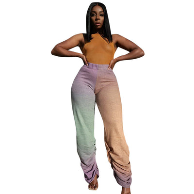 Pantalón Suelto de Cintura Alta para Mujer - Diseño Colorido y Versátil - Image 6