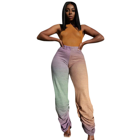 Pantalón Suelto de Cintura Alta para Mujer - Diseño Colorido y Versátil - Image 6