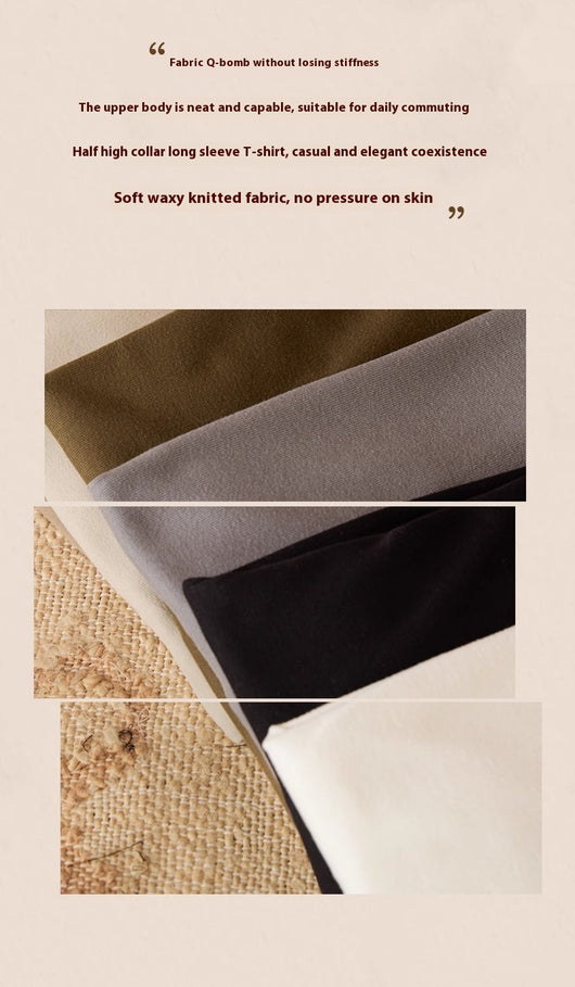 Suéter Cuello Alto Elástico Térmico para Desplazamientos - Image 18
