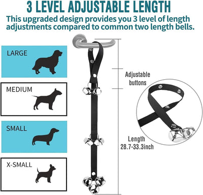 Timbre Adiestramiento Perros Premium - Campana Grande Ajustable para Entrenamiento de Cachorros - Image 3