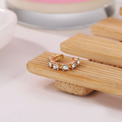 Aretes de Clip con Diamantes - Sin Perforación - Image 3