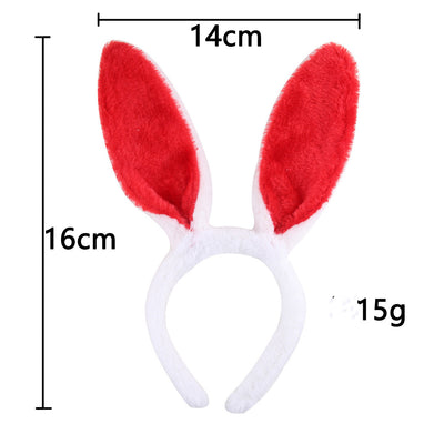 Diadema Infantil de Orejas de Conejo - Accesorios Navideños Peluche - Image 26