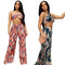 Conjunto de Dos Piezas Estampado Escotado para Verano