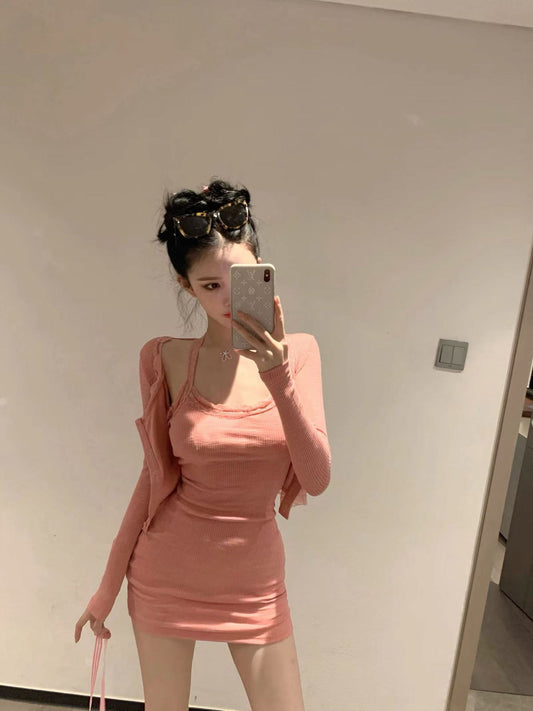 Conjunto de Falda y Blusa de Algodón con Encaje