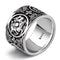Creative Personality Wide Index Finger Ring Plateado No.17