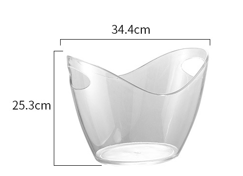 Cubo Enfriador de Champagne Acrílico Transparente Premium - Image 5