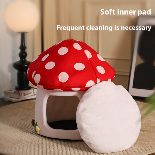 Cama Semiencerrada para Gatos Cuatro Estaciones - Diseño Acogedor - Image 2