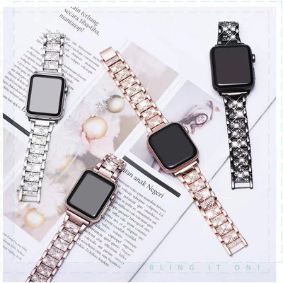 Correa de Cadena de Diamantes para Apple Watch - Compatible con Todos los Modelos - Image 4