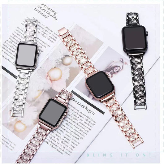 Correa de Cadena de Diamantes para Apple Watch - Compatible con Todos los Modelos - Image 4