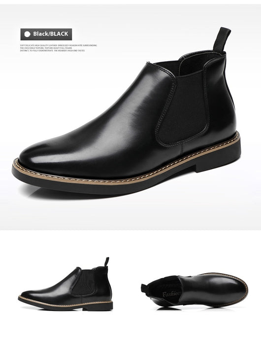 Botas de Cuero Estilo Británico Talla Grande para Hombre - Image 12