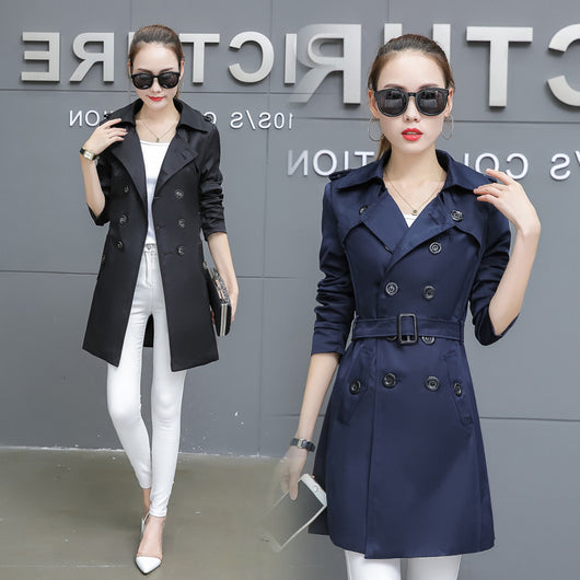 Abrigo Trench Coat Ajustado Talla Grande Largo Medio - Image 5