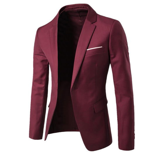 Traje Casual Slim Fit Otoño - Blazer Juvenil Elegante Hombre