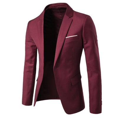 Traje Casual Slim Fit Otoño - Blazer Juvenil Elegante Hombre