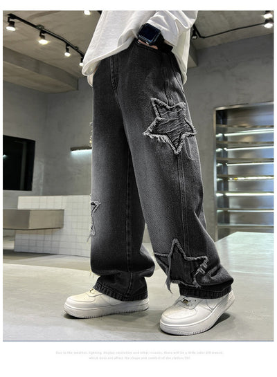 Jeans Anchos Pentagrama para Niños - Estilo Moderno y Cómodo - Image 18