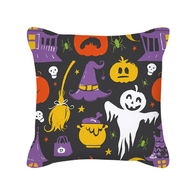 Funda de Almohada Halloween con Calabaza y Fantasma Lindo - Textura Piel de Durazno - Image 30