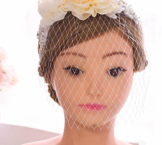 Diadema Nupcial con Flor 3D y Mini Sombrero - Accesorio de Novia Elegante - Image 5