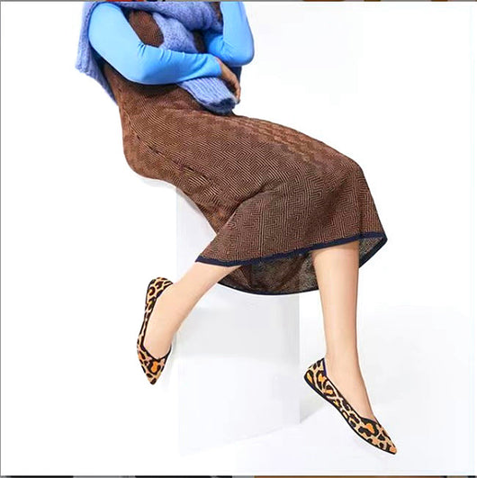 Zapatos de Tacón Punta Fina Tejidos Livianos para Mujer - Image 62