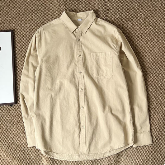 Camisa Casual Suelta Coreana de Manga Larga para Hombre - Image 6
