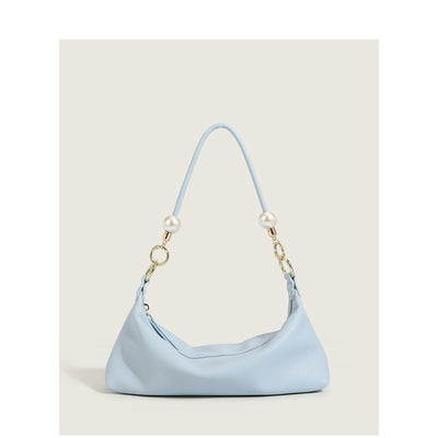 Bolso de Hombro Minimalista Perla con Textura Acolchada - Image 5