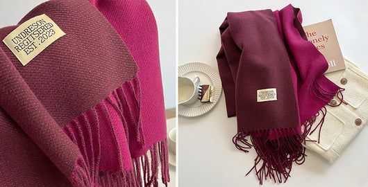 Bufanda Doble Faz de Cachemira Artificial para Parejas - Invierno Cálido - Image 55