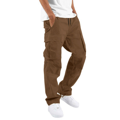 Pantalones Casuales con Múltiples Bolsillos y Cordón Ajustable - Image 12