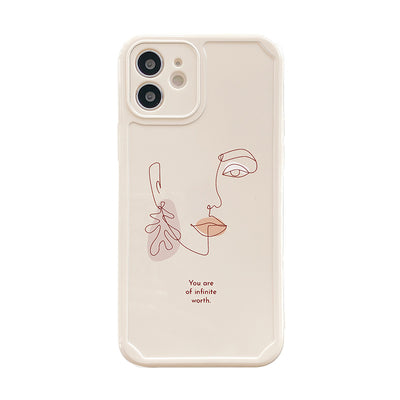 Funda para Teléfono con Marco de Foto de Chica de Líneas Simples - Image 12