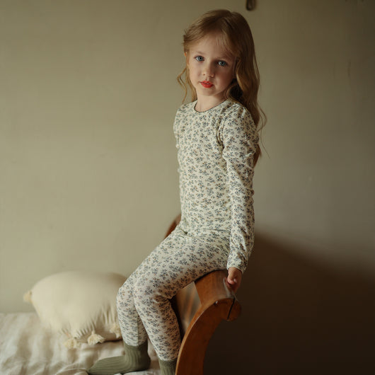 Conjunto de Pijama Infantil Floral 100% Algodón - Image 2