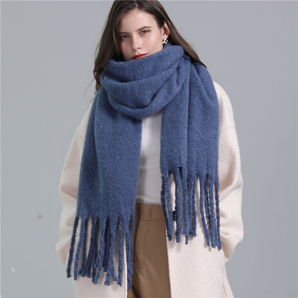 Bufanda Larga de Invierno Tipo Cachemira - Cálida y Versátil