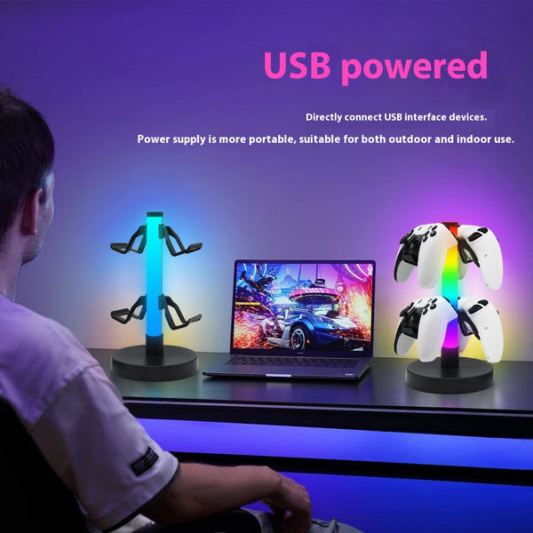 Soporte RGB para Auriculares Gaming - Diseño Esports con Atmósfera LED