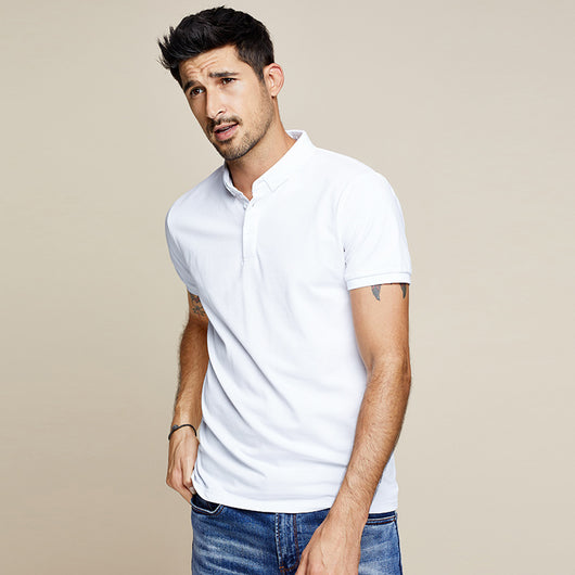 Polo Manga Corta Liso con Cuello para Hombre - Image 8