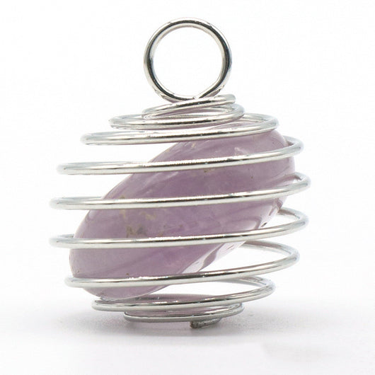 Ágata de Cristal Natural con Enrollado de Cobre - Image 26