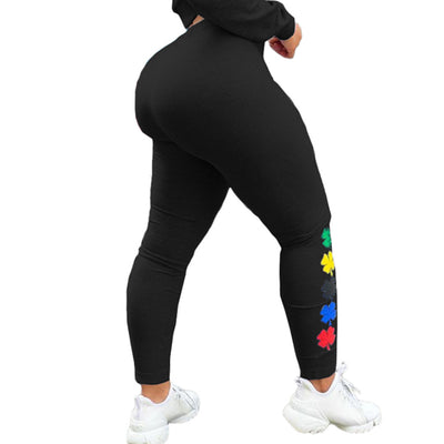 Pantalones Casuales Estampados Ajustados de Moda - Image 7