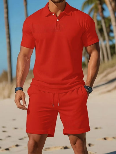 Conjunto Polo y Shorts Deportivo Slim Fit para Hombre - Perfecto para Verano - Image 23
