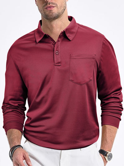 Camisa Suelta de Manga Larga en Color Sólido para Hombre - Image 22