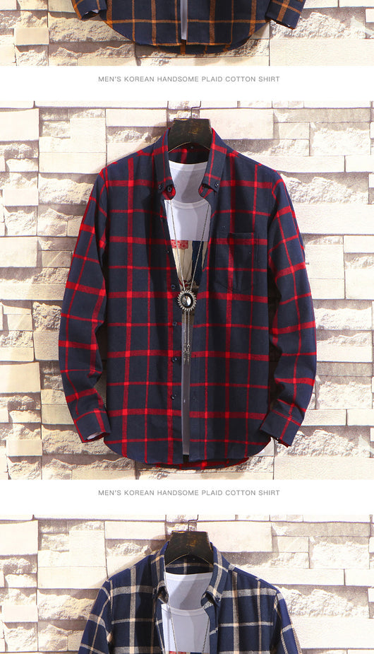 Camisa de Cuadros Casual para Hombre - Manga Larga Otoño Invierno - Image 12