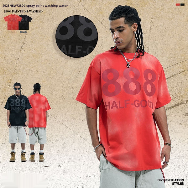 Camiseta Manga Corta Estampada para Hombre - Comodidad de Verano