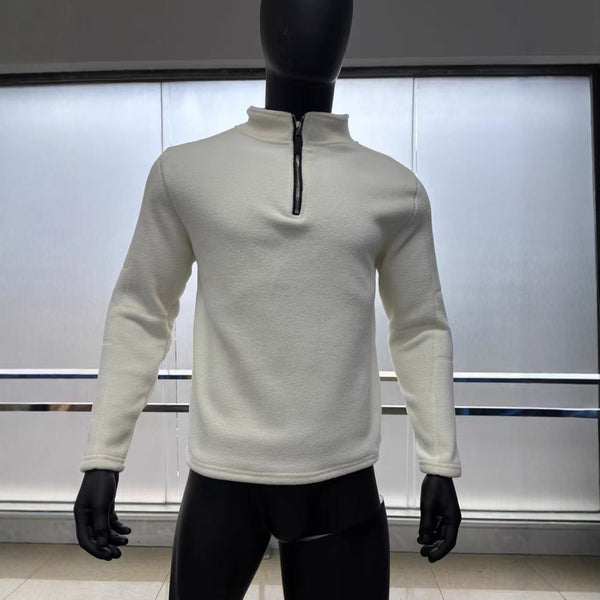 Suéter Casual de Cuello Alto con Cierre Frontal para Hombre - Otoño Invierno