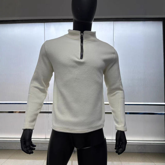 Suéter Casual de Cuello Alto con Cierre Frontal para Hombre - Otoño Invierno