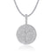 Collar Redondo Brillante - Colgante de Moissanita S925 con Baño de Platino