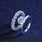 Anillo de Plata S925 con Moissanita para Mujer
