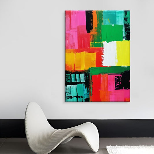 Cuadro Abstracto Dopamina Pintura al Óleo Lienzo Grande Decoración Moderna Oficina - Image 2