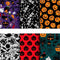 Tela Decorativa Calavera Calabaza Fantasma para Patchwork DIY - Tejido Impreso Digital