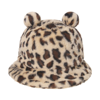 Gorro Pescador con Orejas de Oso y Estampado de Leopardo - Image 6