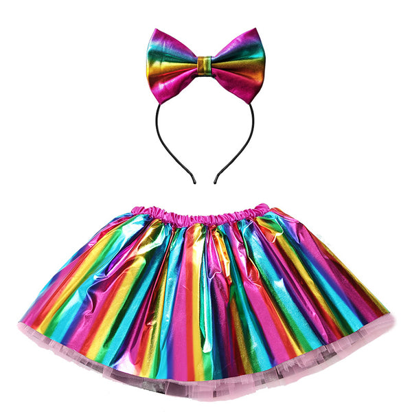 Falda Corta de Danza con Forro Integrado para Niñas