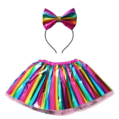 Falda Corta de Danza con Forro Integrado para Niñas