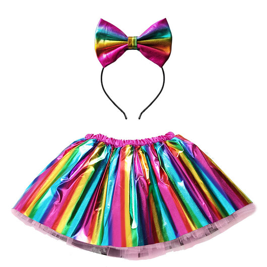 Falda Corta de Danza con Forro Integrado para Niñas