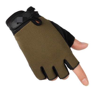 Guantes Tácticos de Medio Dedo para Exteriores Estilo Militar - Image 8